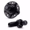 9585B Universal Adjustable Hood Poppers w/Base Plate [Black Anodized] - image 2