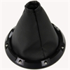 Round Billet Shifter Bezel with Leather Boot - image 1