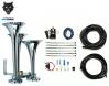 HP10254 Basic Triple Train Horn for Onboard Air, Cast Zinc Alloy/Stainless Steel Chrome - image 1