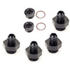 Fuel Pressure Regulator Kit Includes: (4) JEGS Radiused Pump Fittings -8AN port (3/4"-16 Thread) to -6AN hose - image 1
