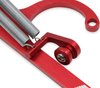 Throttle Return Bracket Lokar-Style Cable Fits 4500 Carburetors - Red Finish - image 2