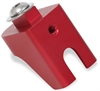 Cable Mount Bracket Fits Ford-Style Cable, Use With Throttle Cable Bracket - Red Finish - image 1