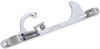 Brawler Throttle Return Bracket GM-Style Cable Fits 4150/4160 Carburetors - Clear Finish - image 1