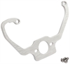 Brawler Fuel Pressure Regulator Bracket Fits 4150/4160 Carburetors Billet Aluminum w/Clear Finish - image 1