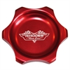 Red Aluminum Cap 2 in. w/Aluminum Weld-In Bung - image 1