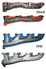 116111600 Manifolds and Up-Pipes Kit GM 2006-2007 Y-Pipe LLY/LBZ