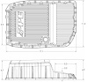 128051610 2007-2020 GM w/ 6L80 Heavy-Duty Cast Aluminum Transmission Pan (Brushed) - image 1