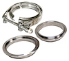 517325003 2.5 in. V Band Clamp Stainless Steel 3 Piece Set 1C 1M 1F - image 1