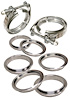 517335008 3.5 in. V Band Clamp Stainless Steel 8 Piece Set 2C 3M 3F - image 1