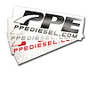 588001203 PPE Cut Vinyl Sticker - 8.5x2.5 Red - image 1