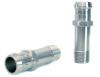 Heater Hose Fitting, Straight, 1/2 in. NPT x 3/4 in. Hose Barb, 2 7/8 in. Length [Polished Finish] - image 1