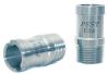 Bypass Hose Fitting, Slotted, 1/2 in. NPT x 3/4 in. Hose Barb, 1 5/8 in. Length [Polished Finish] - image 1