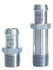 Heater Hose Fitting Set, 1/2 in. NPT x 5/8 in. Hose, Includes: (1) 1 3/4 in. Length, (1) 2 7/8 in. Length [Polished Finish] - image 1