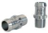 Heater Hose Fitting, Straight, 1/2 in. NPT x 3/4 in. Hose Barb, 1 3/4 in. Length [Natural Finish] - image 1