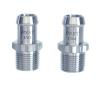 Heater Hose Fitting Set, Straight, 1/2 in. NPT x 5/8 in. Hose Barb, 1 3/4 in. Length [Polished Finish] - image 1