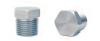 Plug Fitting, 1/2 in. NPT, 7/8 in. Hex, 7/8 in. Length [Polished Finish] - image 1