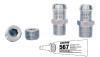 Koolkitz Fitting Kit Includes: (1) 1/2 in. NPT x 5/8 in. Barb, (1) 1/2 in. NPT x 3/4 in. Barb, (2) 1/2 in. NPT Plugs [Natural] - image 1