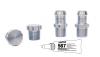Koolkitz Fitting Kit Includes: (1) 1/2 in. NPT x 5/8 in. Barb, (1) 1/2 in. NPT x 3/4 in. Barb, (2) 1/2 in. NPT Plugs [Natural] - image 1