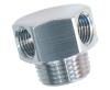 Double-Port Fuel/Vacuum Fitting, 1/8 in. Ports, 3/8 in. NPT, 7/8 in. Length [Natural Finish] - image 1