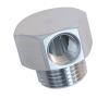 Single-Port Fuel/Vacuum Fitting, 1/8 in. Port, 3/8 in. NPT, 7/8 in. Length [Natural Finish] - image 1