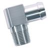 Heater Hose Fitting, 90-Degree, 1/2 in. NPT x 3/4 in. Hose Barb, 1 3/4 in. Length [Natural Finish] - image 1
