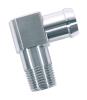 Heater Hose Fitting, 90-Degree, 1/2 in. NPT x 3/4 in. Hose Barb, 2 1/8 in. Length [Natural Finish] - image 1