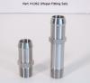 Heater Hose Fitting Set, 3/8 in. NPT x 5/8 in. Hose, Includes:  (1) 1 3/4 in. Length, (1) 3 in. Length [Polished Finish] - image 1