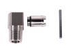 Heater Hose Fitting, 90-Degree, 1/2 in. NPT x 5/8 in. Hose Barb, 1 3/4 in. Length [Natural Finish] - image 1