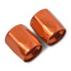 Full Flow Hose End Socket [Orange Anodized Mirror Finish] - image 2