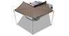 33400 Batwing Compact Roof Rack Awning (Right)