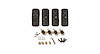 DK286 2500 FMP Fit Kit, 2010-2017 MERCEDES BENZ E Class, 4 Pads, 4 Clamps, For Use w/2500 Roof Rack - image 1