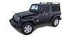 JA6382 Vortex RLT600 Black 2-Bar Rhino-Rack Backbone Roof Rack, 2007-2010 Jeep Wrangler - image 1