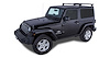 JA6384 Heavy-Duty RLT600 Black 2-Bar Rhino-Rack Backbone Roof Rack, 2007-2010 Jeep Wrangler - image 1