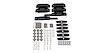 RCP02-BK RCP Roof Rack Base Kit, 1998-2007 Toyota Landcruiser, 6 Sets, Crossbars And Legs Sold Separately - image 1