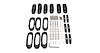 RCP17-BK RCP Roof Rack Base Kit, 2008-2021 Toyota Landcruiser, 6 Sets - image 1