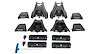RLKHD Leg Kit, 2014-2022 Land Rover Range Rover Sport, 4 pc., Cross Bars Not Included, For Use w/Heavy-Duty Crossbars