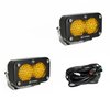 S2 Pro Black LED Auxiliary Light Pod Pair [Universal] - image 2