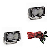 S2 Sport Black LED Auxiliary Light Pod Pair [Universal]