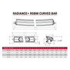 50 in. Radiance Plus Curved LED Light Bar [RGBW Backlight] - image 3