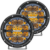 36206 360-Series 6 in. Off-Road LED Light, Drive Beam, Amber Backlight, Pair - image 1