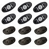 400263 A-Series LED Universal Rock Light Kit, High Power Red, Set Of 6