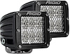 502513 D-Series PRO LED Light, Flood Diffused, Surface Mount, Black Housing, Pair - image 1