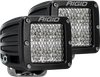 502513 D-Series PRO LED Light, Flood Diffused, Surface Mount, Black Housing, Pair - image 2