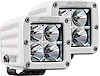 602113 D-Series PRO LED Light, Flood Optic, Surface Mount, White Housing, Pair - image 1