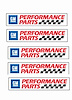 GM Performance Parts Decals 24" x 5" - image 1