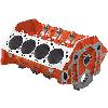 Bow Tie Sportsman Engine Block (2-Piece Rear Main Seal), Tall Deck - image 1