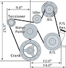 LC9 5.3L Accessory Drive System With Power Steering, Without A/C - image 1