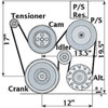 F-Body Style Accessory Drive System with Power Steering, No A/C - image 2