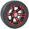 Drive Tire with Explorer Red Black Rim - image 1
