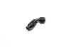 -6 AN Hose End, 45-Degreeree, PTFE, Black - image 1